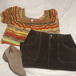 Horny Toad skirt size 4 Dk Brown